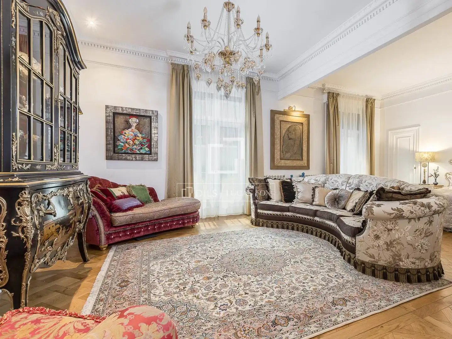 Sala de estar de Piso en venta en Barcelona con Aire acondicionado, Calefacción y Parquet
