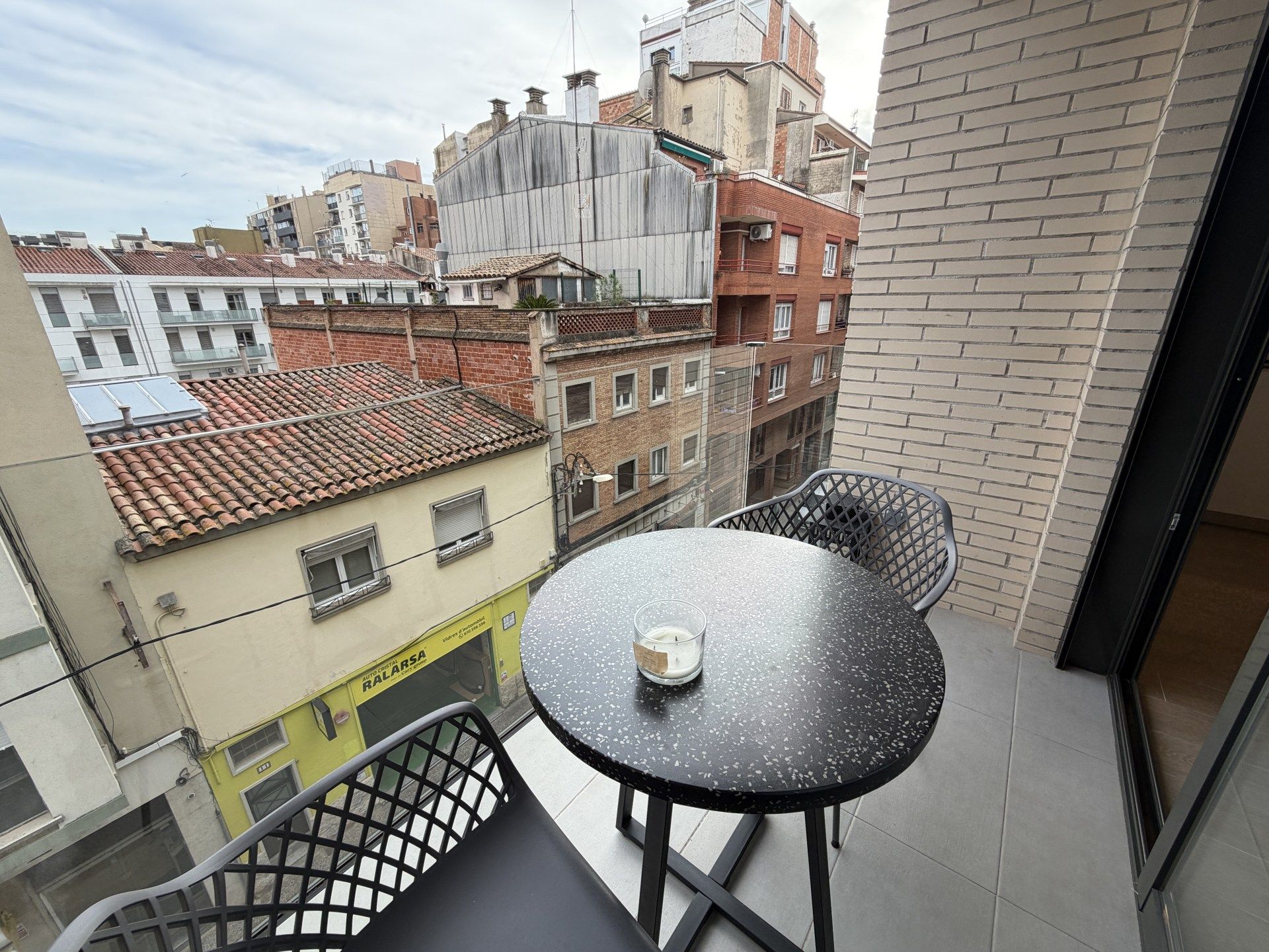Terrace of Flat for sale in Girona Capital  with Air Conditioner, Heating and Storage room