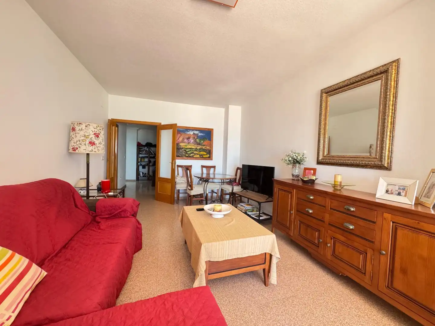 Living room of Ground floor for sale in El Campello  with Air Conditioner, Private garden and Community pool