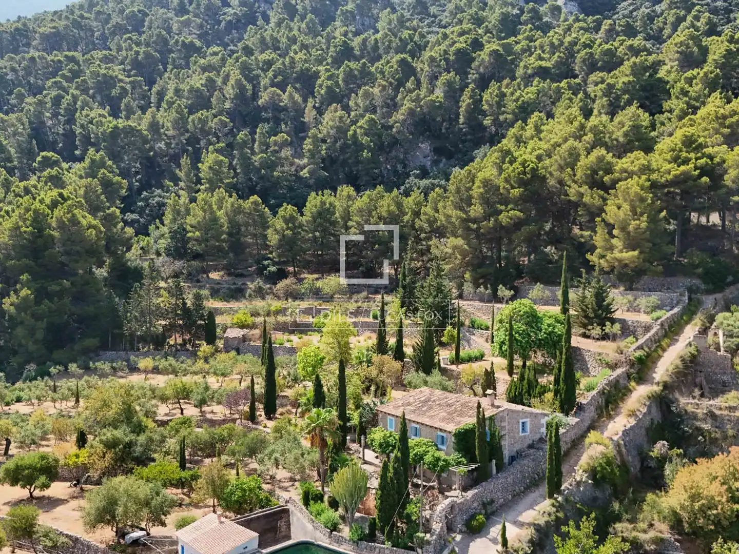 Jardín de Finca rústica en venta en Banyalbufar con Jardín privado y Piscina