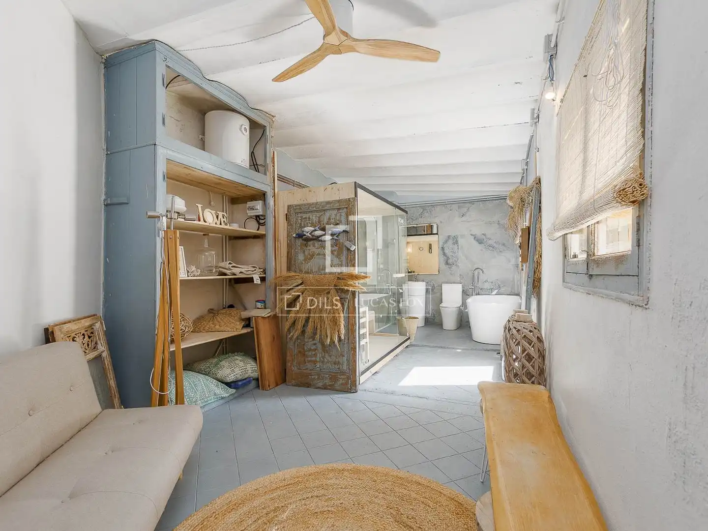Bathroom of Flat for sale in Barcelona  with Air Conditioner, Private garden and Terrace