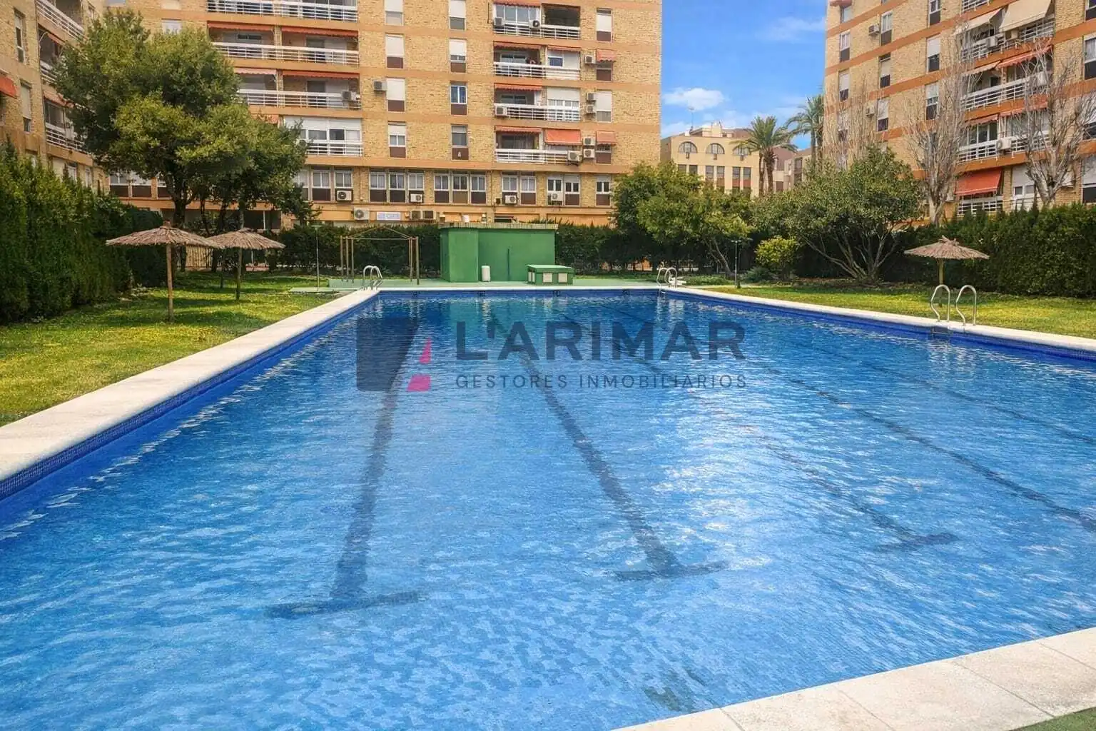 Piscina de Piso en venta en Alicante / Alacant con Amueblado y Piscina comunitaria