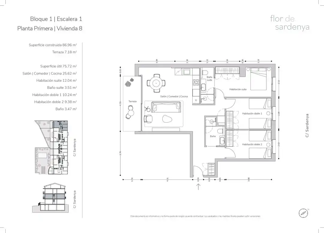 Wohnung mit Pool zum Verkauf in El Pedró, imagen 4