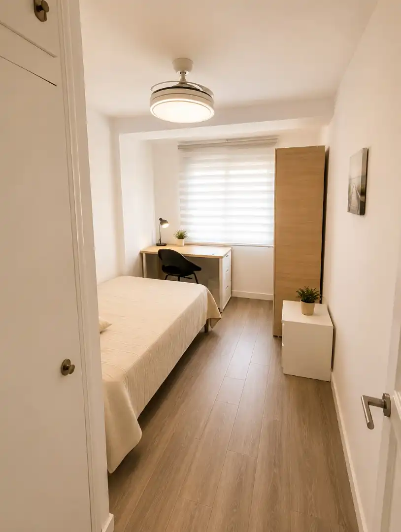 Habitación de Piso de alquiler en Valencia con Aire acondicionado, Parquet y Amueblado