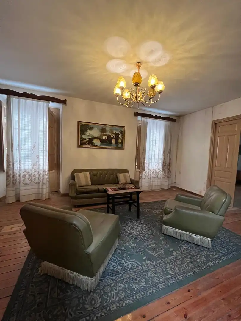Living room of Houses for sale in Santa Cristina de la Polvorosa  with Furnished