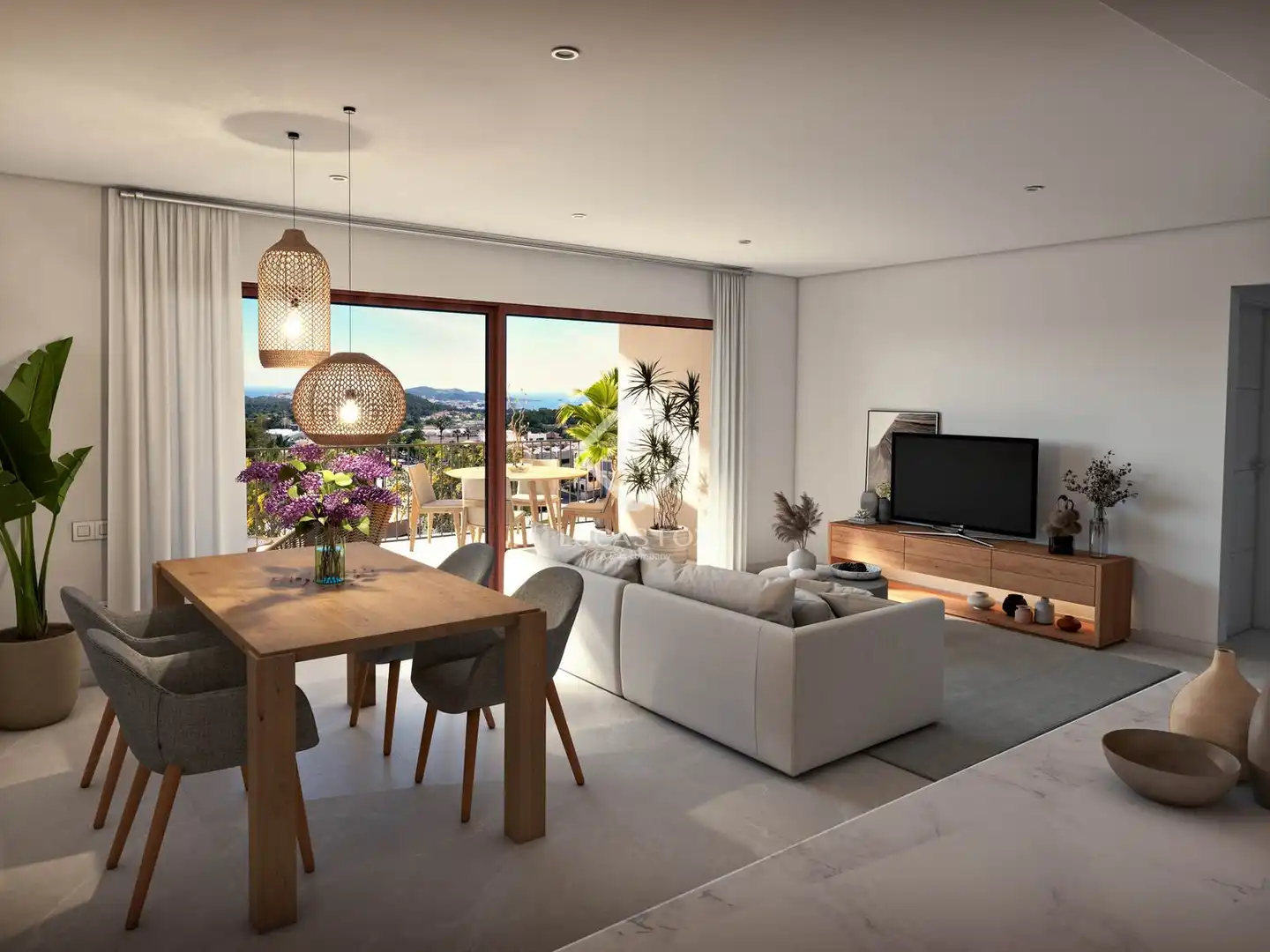 Living room of Flat for sale in Capdepera  with Air Conditioner, Heating and Terrace