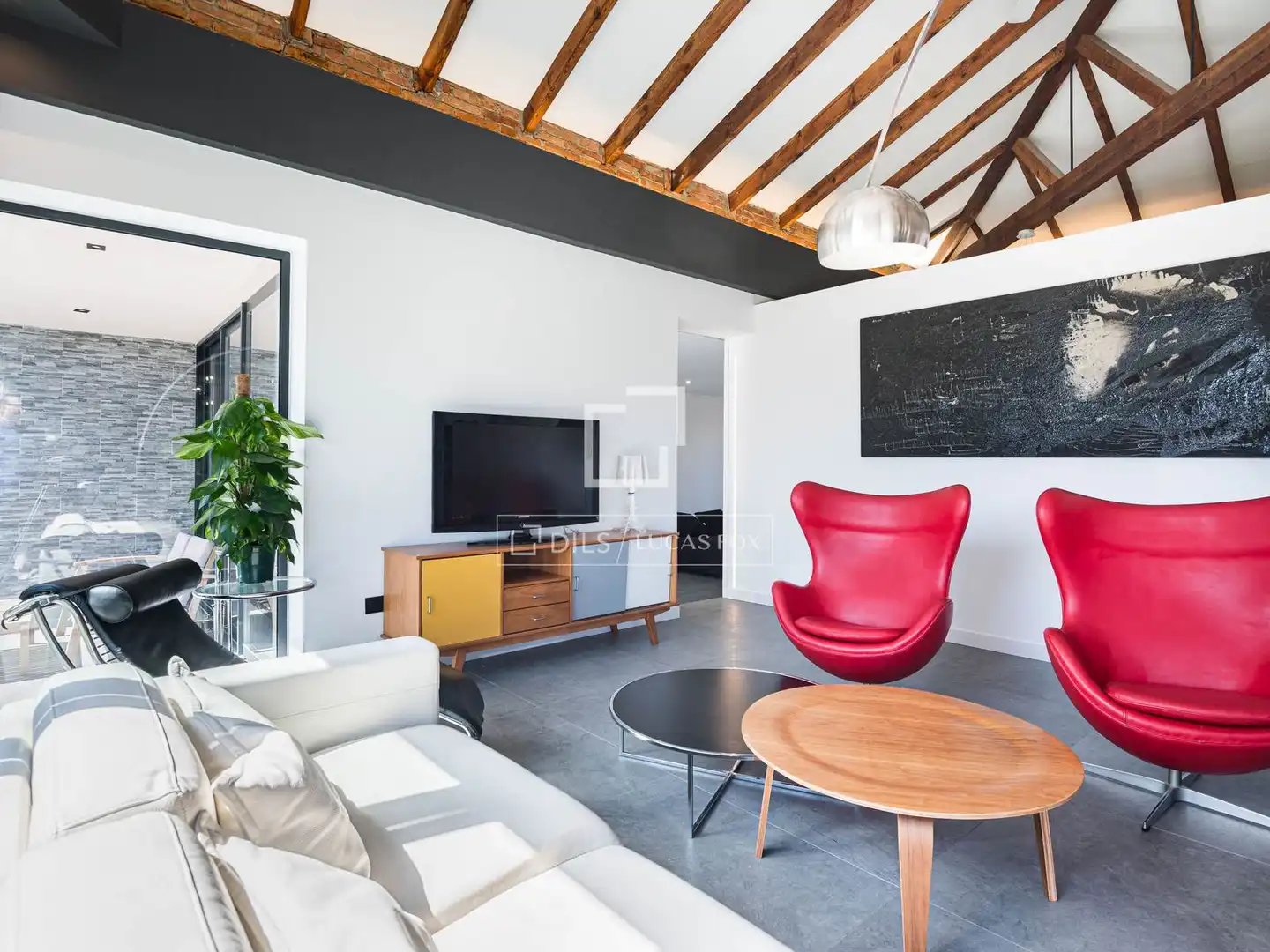 Sala d'estar de Casa o xalet en venda en Cerdanyola del Vallès amb Aire condicionat, Calefacció i Jardí privat