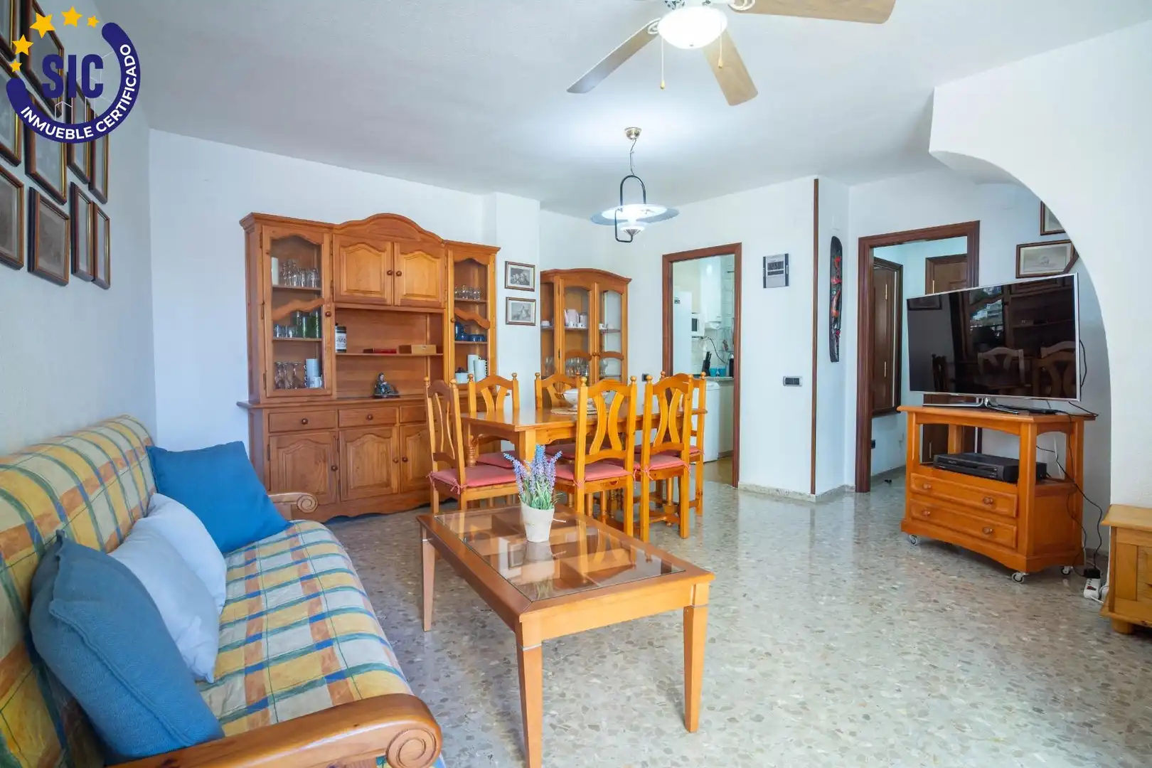 Sala d'estar de Apartament en venda en Oropesa del Mar / Orpesa amb Terrassa i Moblat