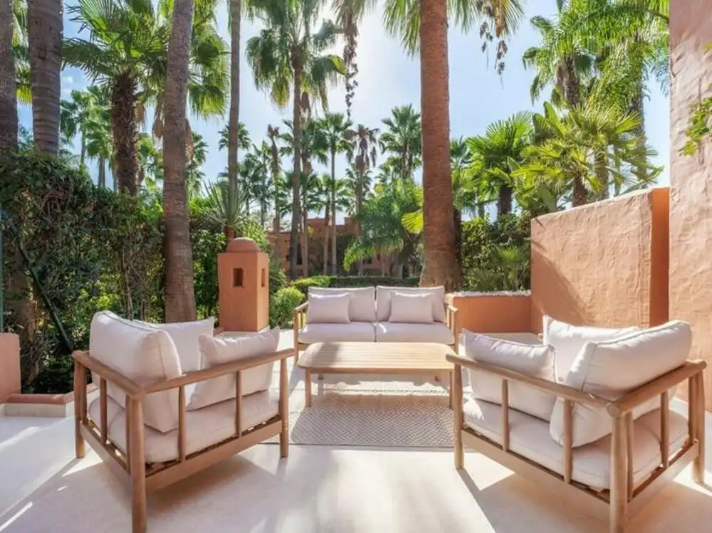 Terrassa de Casa adosada de lloguer en Marbella amb Aire condicionat, Terrassa i Traster