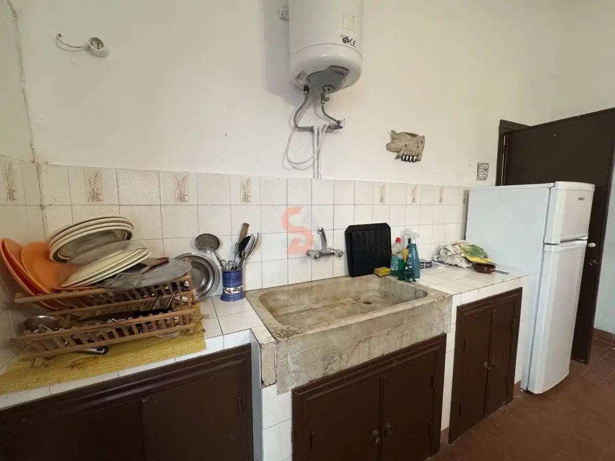 Cocina de Casa o chalet en venta en Alcazarén con Calefacción, Terraza y Trastero