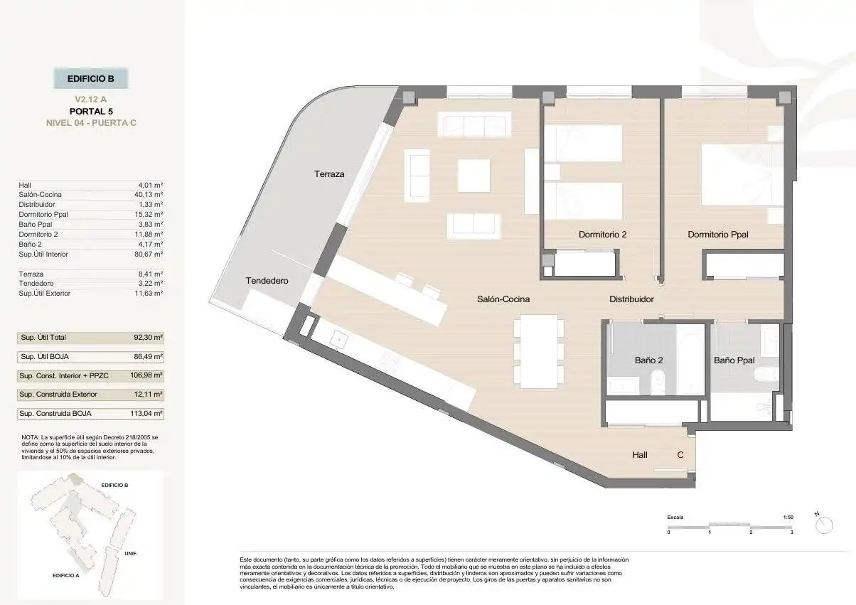 Apartment mit Terrasse zum Verkauf in Calle del Dique, imagen 11
