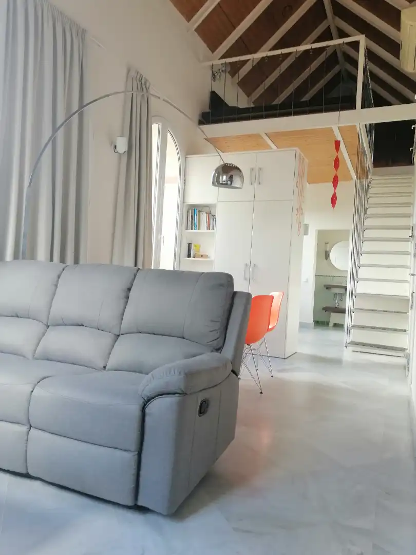 Wohnzimmer von Loft zur Miete in Sevilla mit Klimaanlage, Heizung und Terrasse