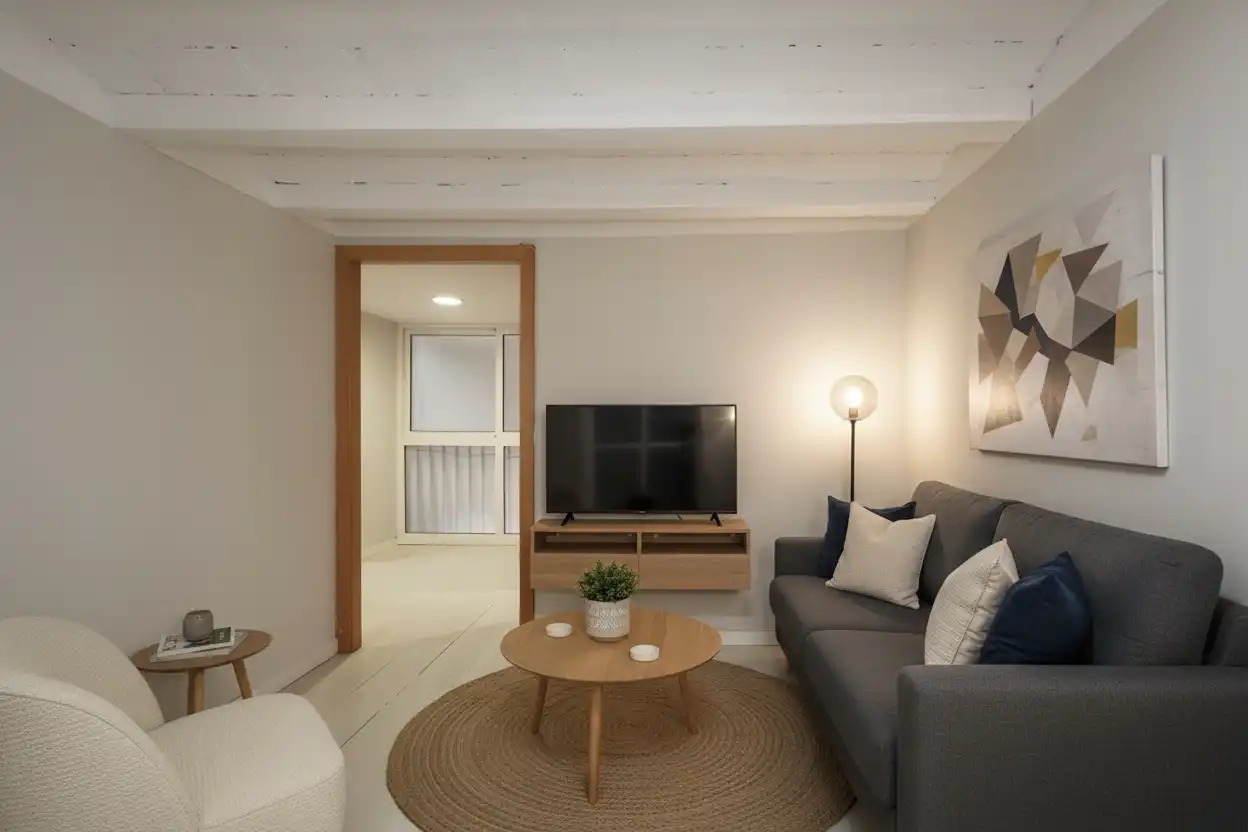 Sala de estar de Piso en venta en Barcelona