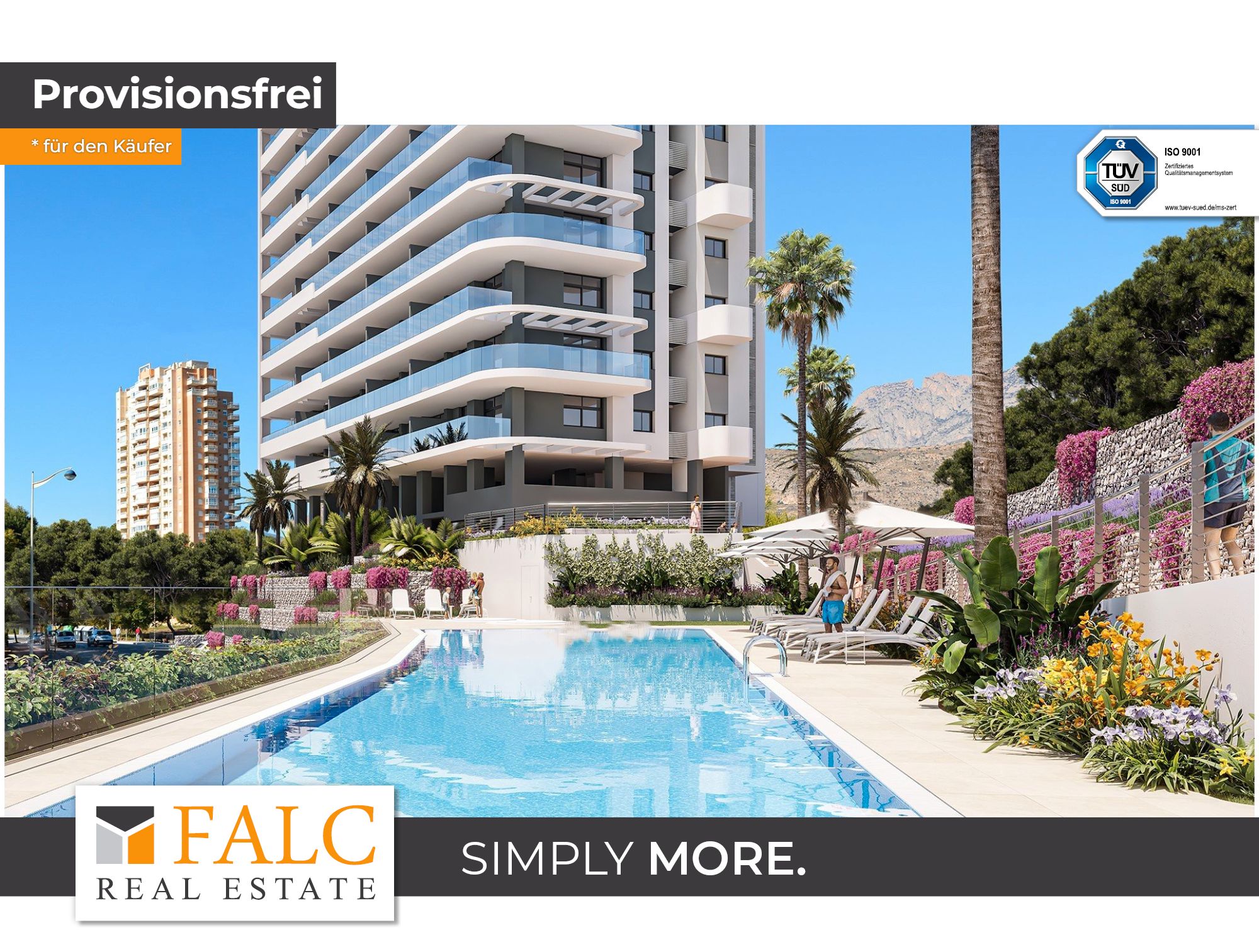 Vista exterior de Apartament en venda en Benidorm amb Jardí privat