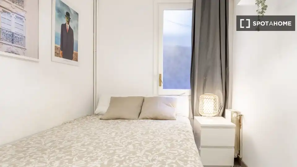 Habitación de Piso para compartir en Barcelona con Aire acondicionado, Calefacción y Amueblado