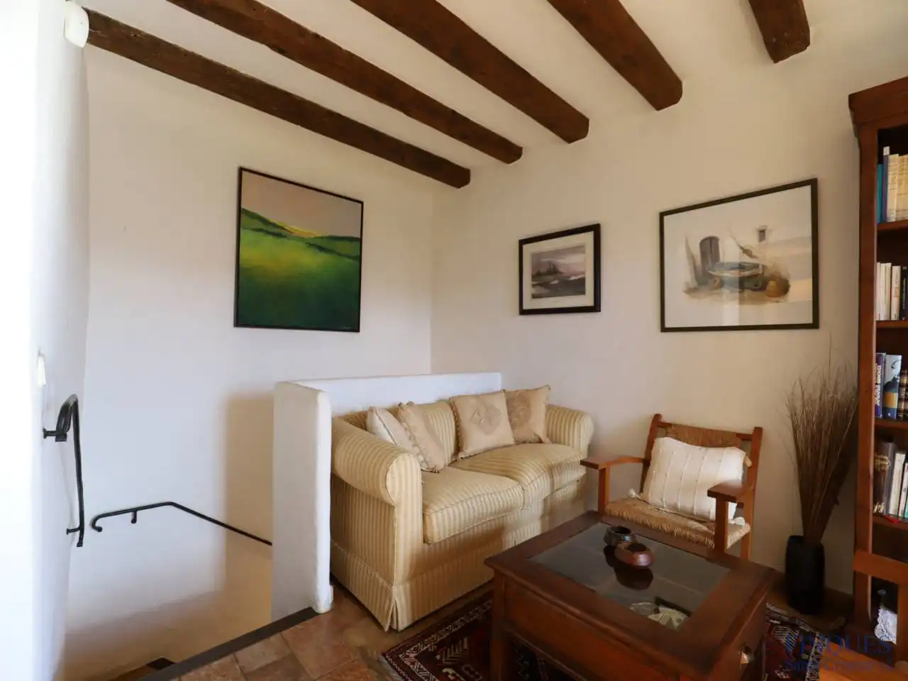 Sala d'estar de Finca rústica en venda en Santa Cristina d'Aro amb Aire condicionat, Calefacció i Jardí privat