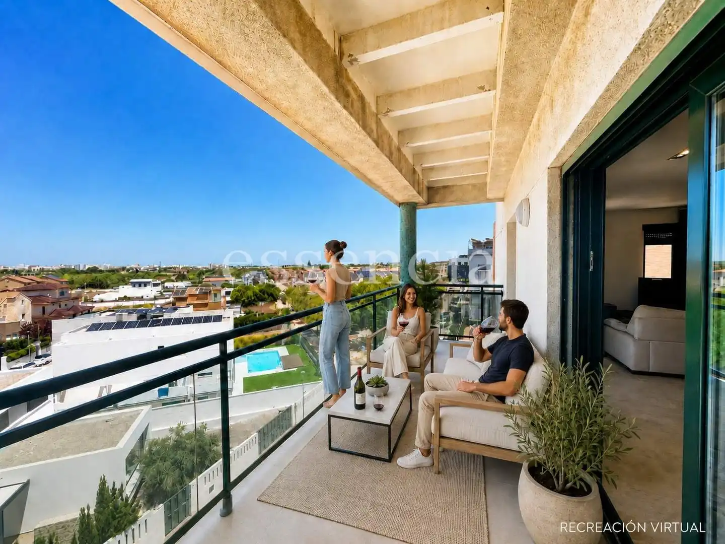 Terraza de Ático en venta en Gandia con Aire acondicionado, Jardín privado y Terraza
