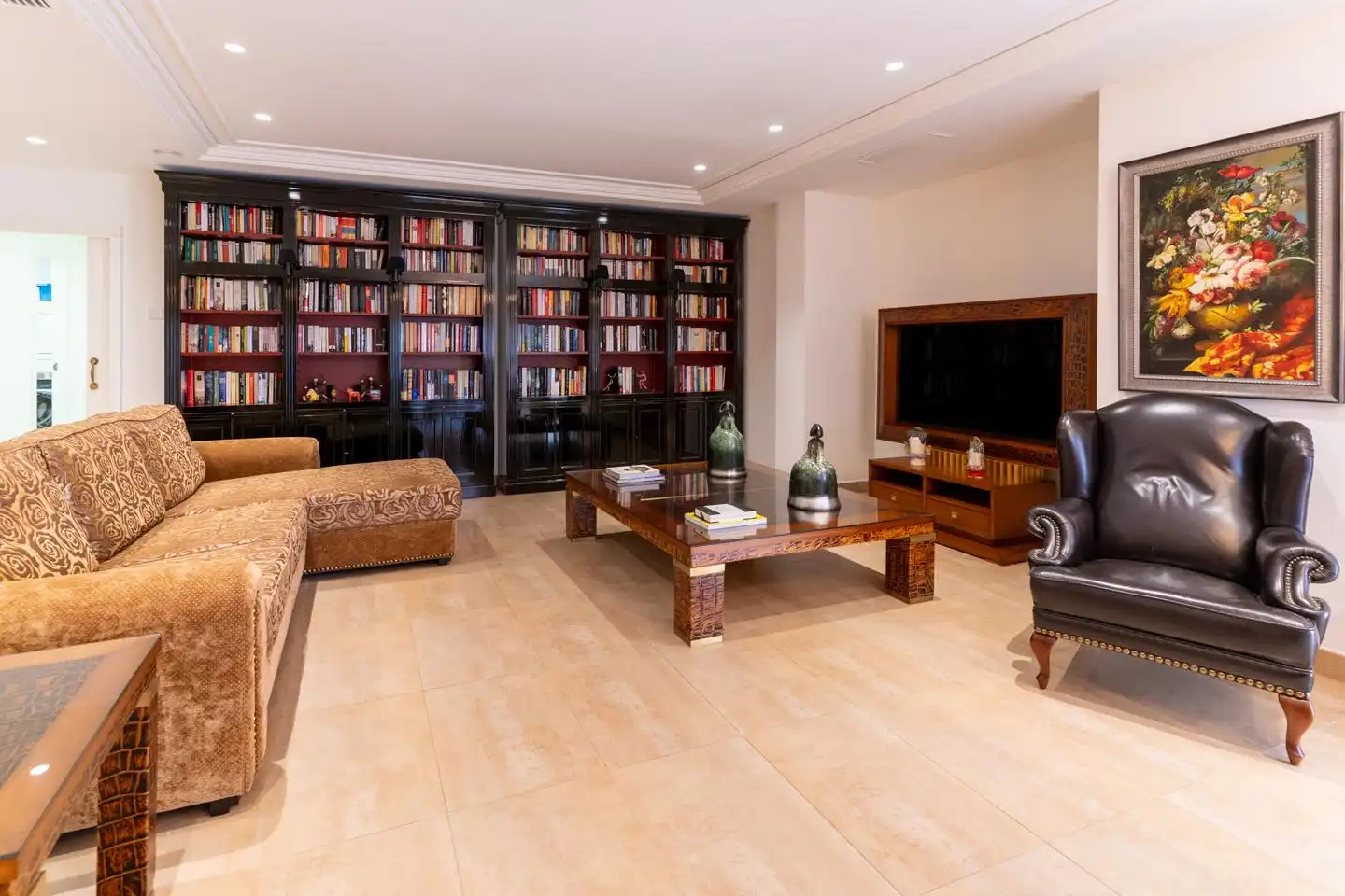 Sala de estar de Casa o chalet en venta en Elche / Elx con Aire acondicionado, Jardín privado y Parquet