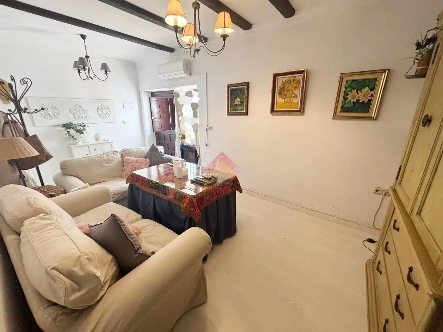 Living room of Ground floor for sale in Ronda  with Air Conditioner, Parquet flooring and Furnished