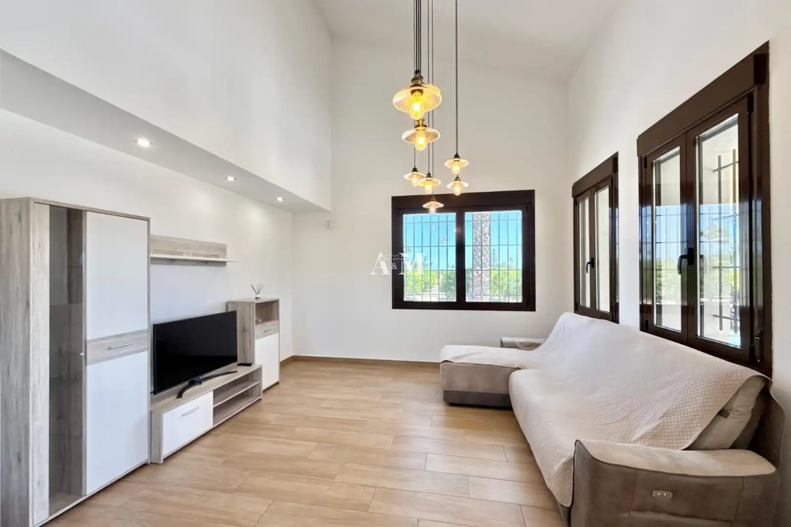 Sala de estar de Casa o chalet de alquiler en Elche / Elx con Aire acondicionado, Calefacción y Terraza