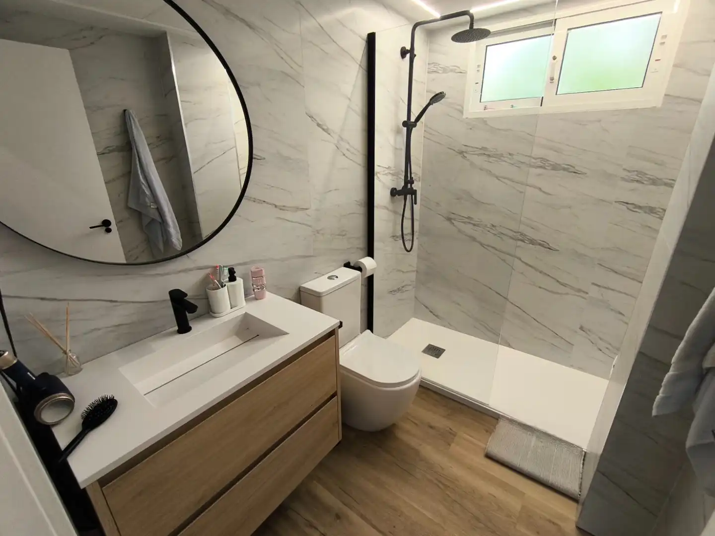 Baño de Casa adosada en venta en Murcia con Aire acondicionado, Calefacción y Parquet