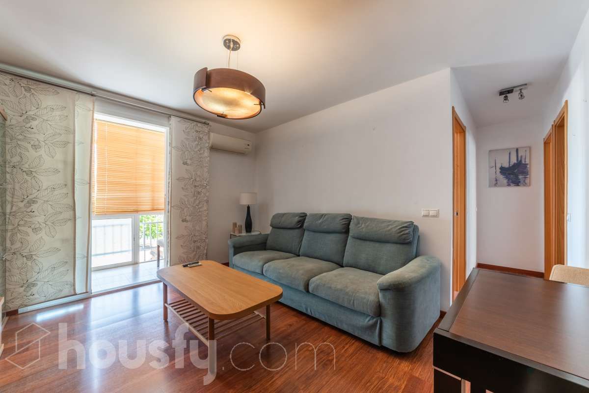 Sala d'estar de Pis de lloguer en Málaga Capital amb Aire condicionat, Parquet i Moblat