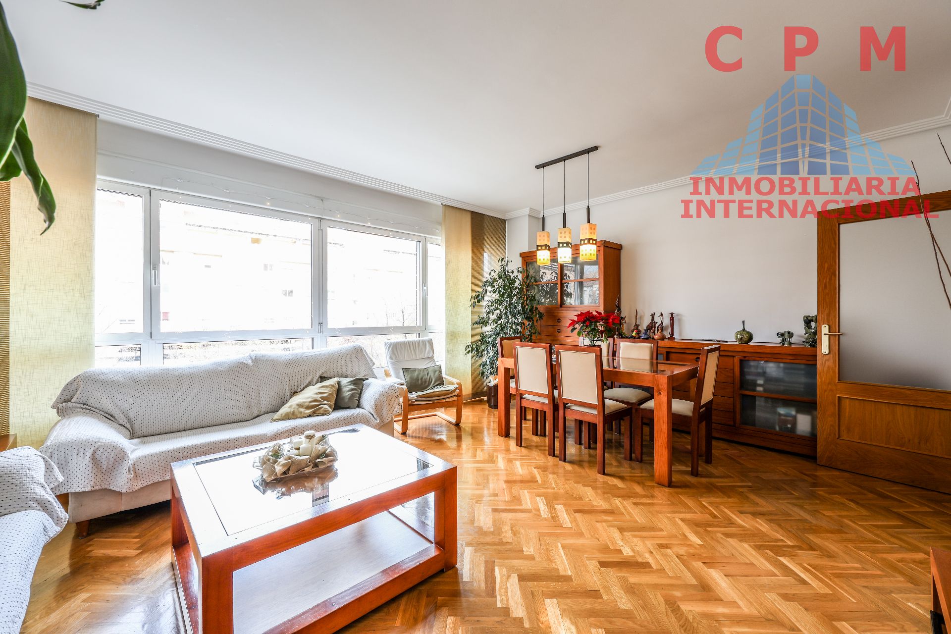 Sala d'estar de Pis de lloguer en  Madrid Capital amb Aire condicionat, Calefacció i Parquet