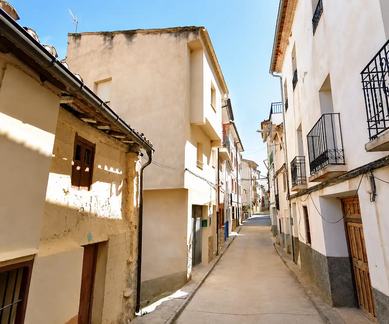 Vista exterior de Casa o chalet en venta en Santa Cruz de Moya con Aire acondicionado, Calefacción y Amueblado
