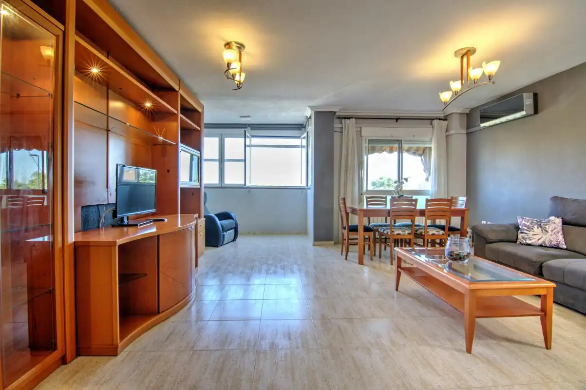 Living room of Flat for sale in San Vicente del Raspeig / Sant Vicent del Raspeig  with Air Conditioner, Heating and Private garden