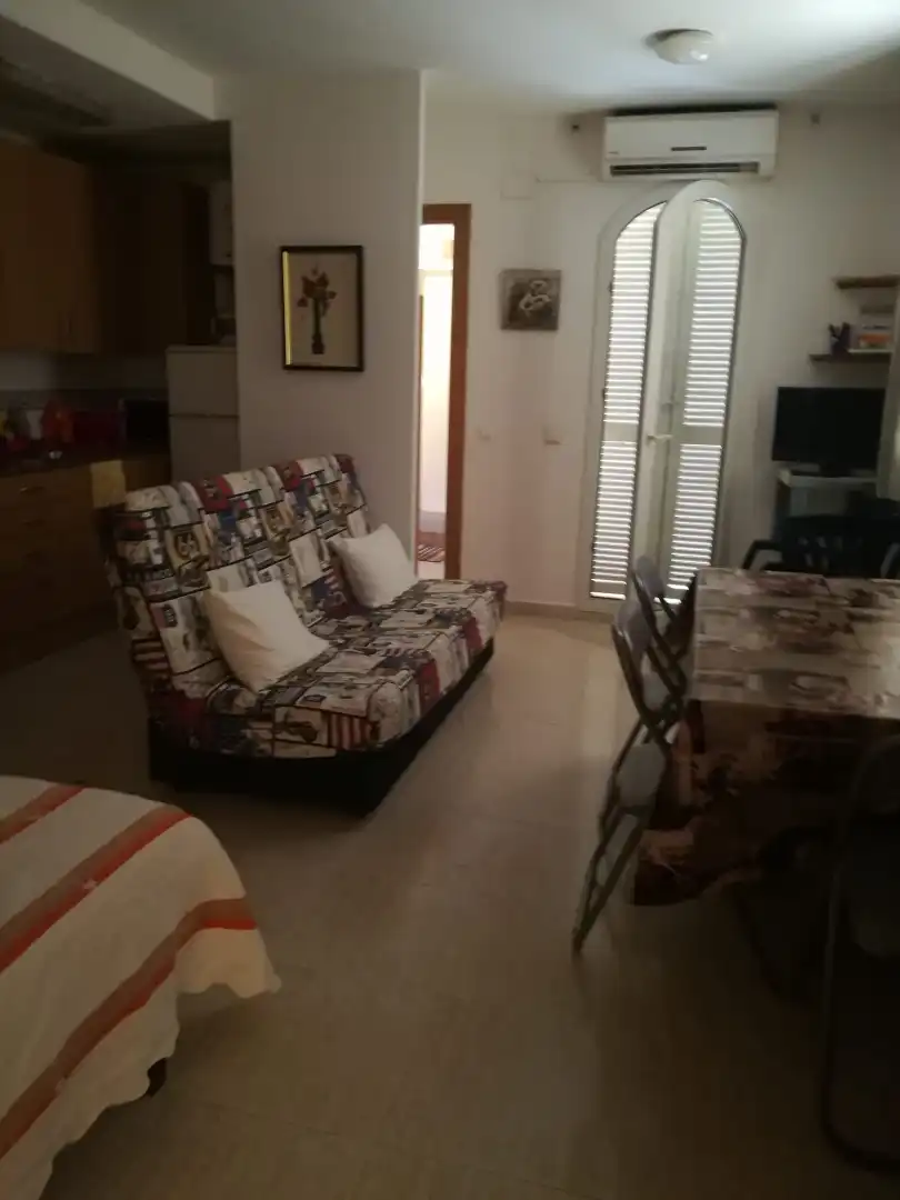 Sala d'estar de Apartament en venda en Mont-roig del Camp amb Aire condicionat, Moblat i Forn