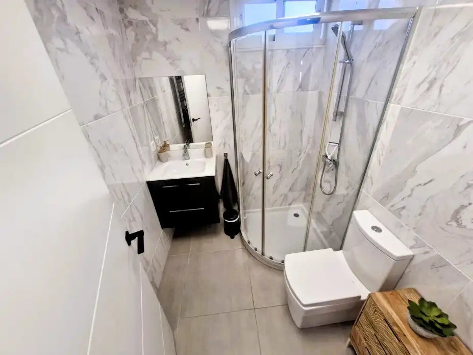 Baño de Casa o chalet en venta en Mijas con Aire acondicionado, Jardín privado y Terraza