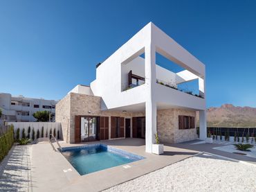 Casa bifamiliare di nuova costruzione con balcone in vendita a San Juan de los Terreros