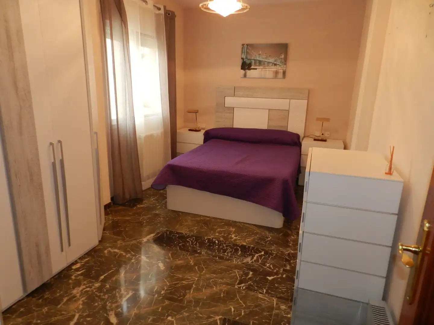 Bedroom of Flat for rent in Linares  with Air Conditioner, Heating and Furnished
