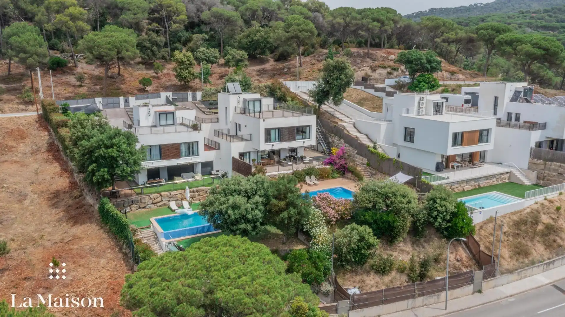Vista exterior de Casa o xalet en venda en Vilanova del Vallès amb Jardí privat, Parquet i Terrassa