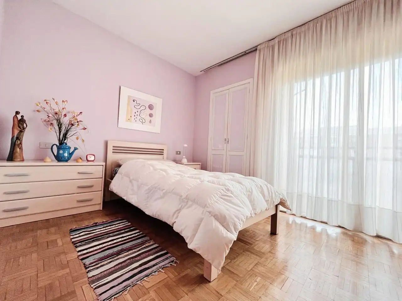 Bedroom of Flat for sale in Madrid  with Air Conditioner, Heating and Terrace