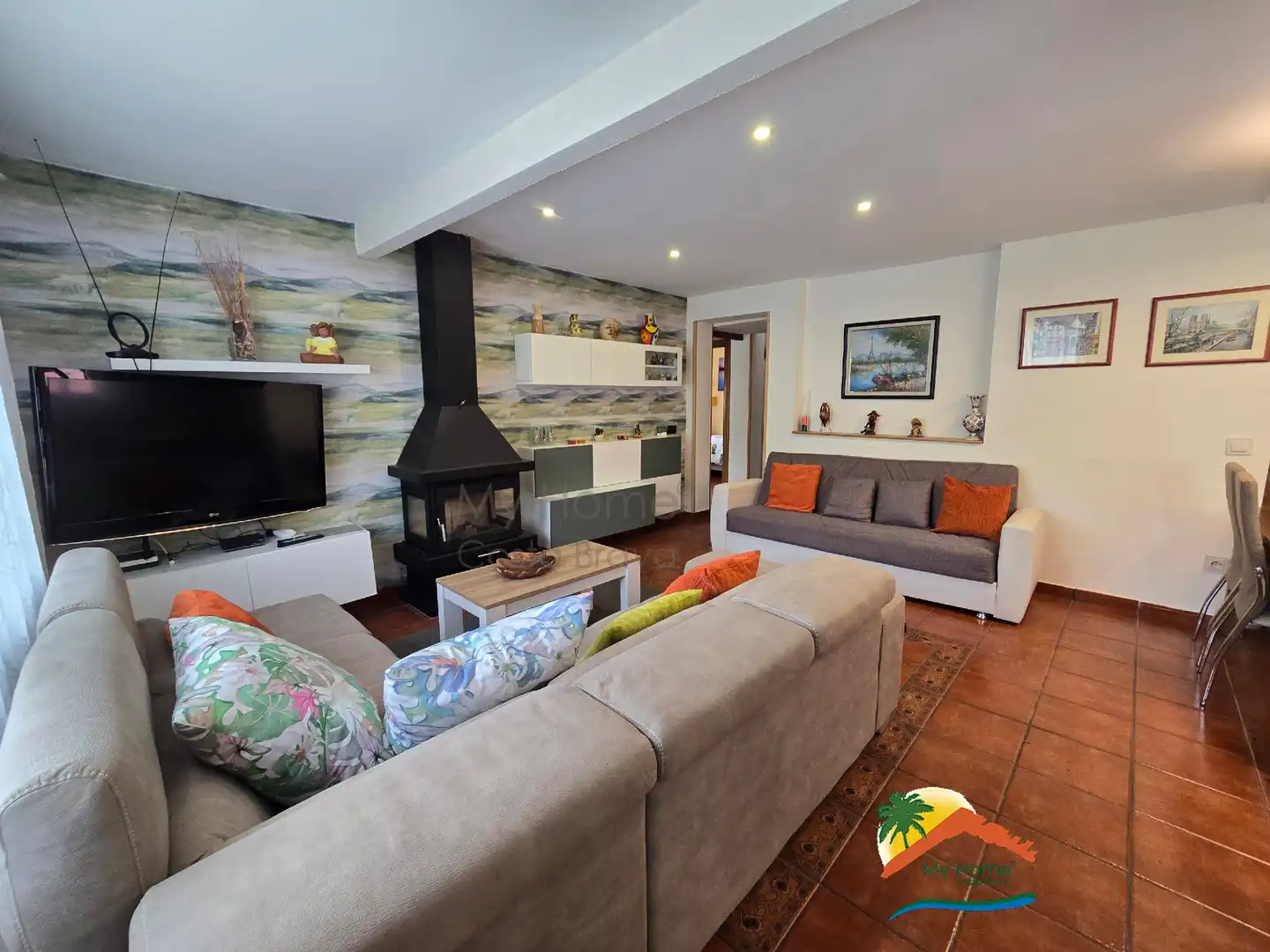 Sala de estar de Casa o chalet en venta en Maçanet de la Selva con Jardín privado, Terraza y Trastero