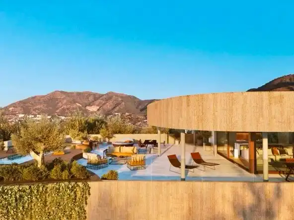 Terraza de Apartamento en venta en Fuengirola con Aire acondicionado, Calefacción y Jardín privado