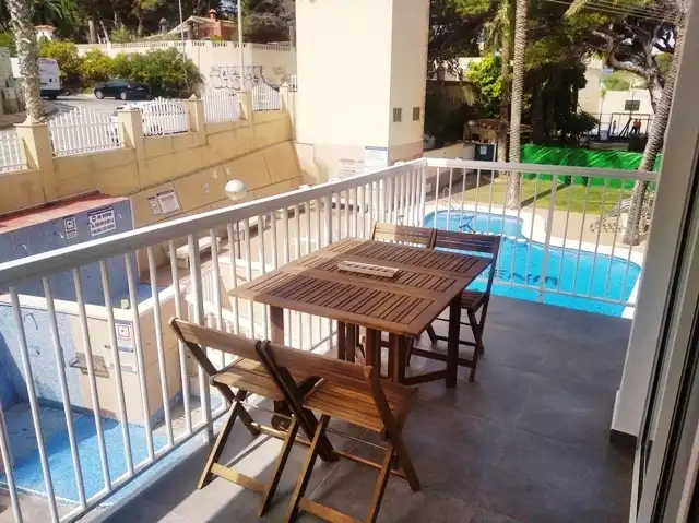 Terraza de Apartamento de alquiler en El Campello con Aire acondicionado, Terraza y Amueblado