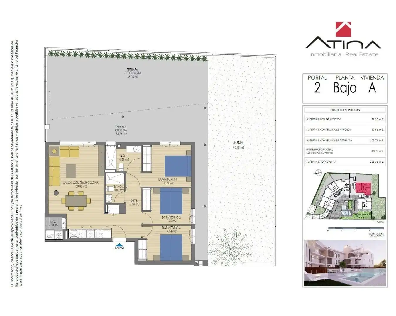 Planta baixa en venda en Jávea / Xàbia amb Aire condicionat, Calefacció i Jardí privat