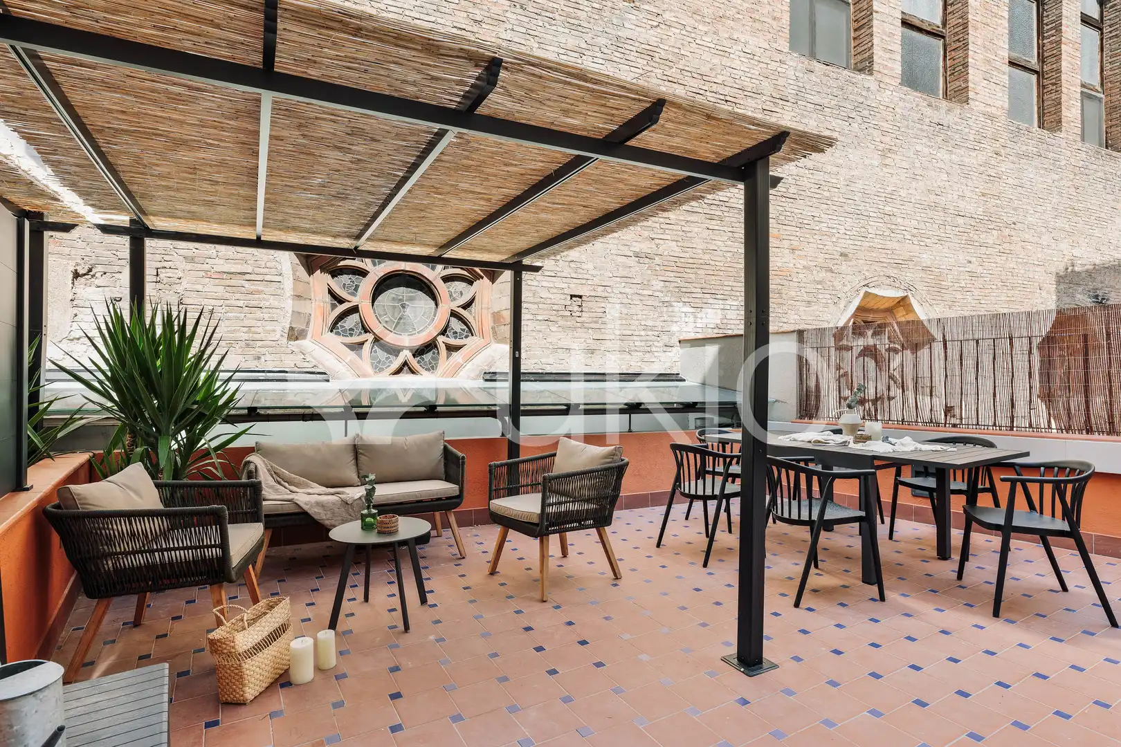 Terraza de Apartamento de alquiler en Barcelona con Aire acondicionado, Calefacción y Terraza