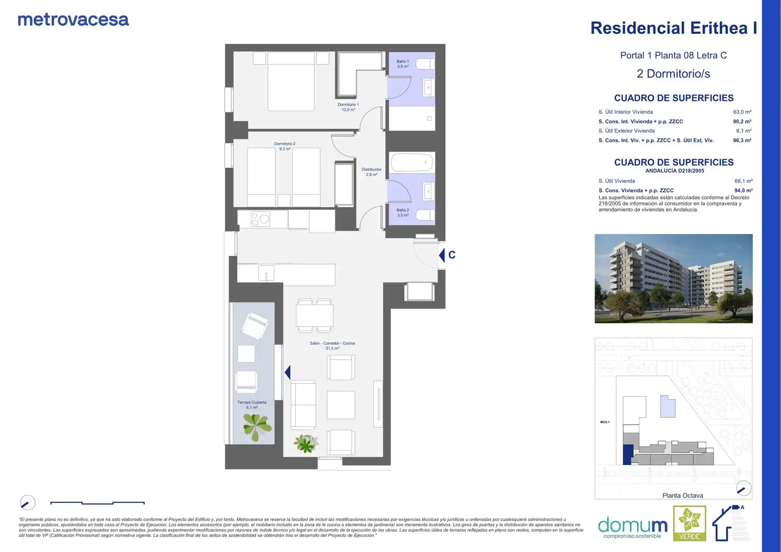 Neubau-Wohnung zum Verkauf in José Rodríguez de la Borbolla s/n, imagen 2
