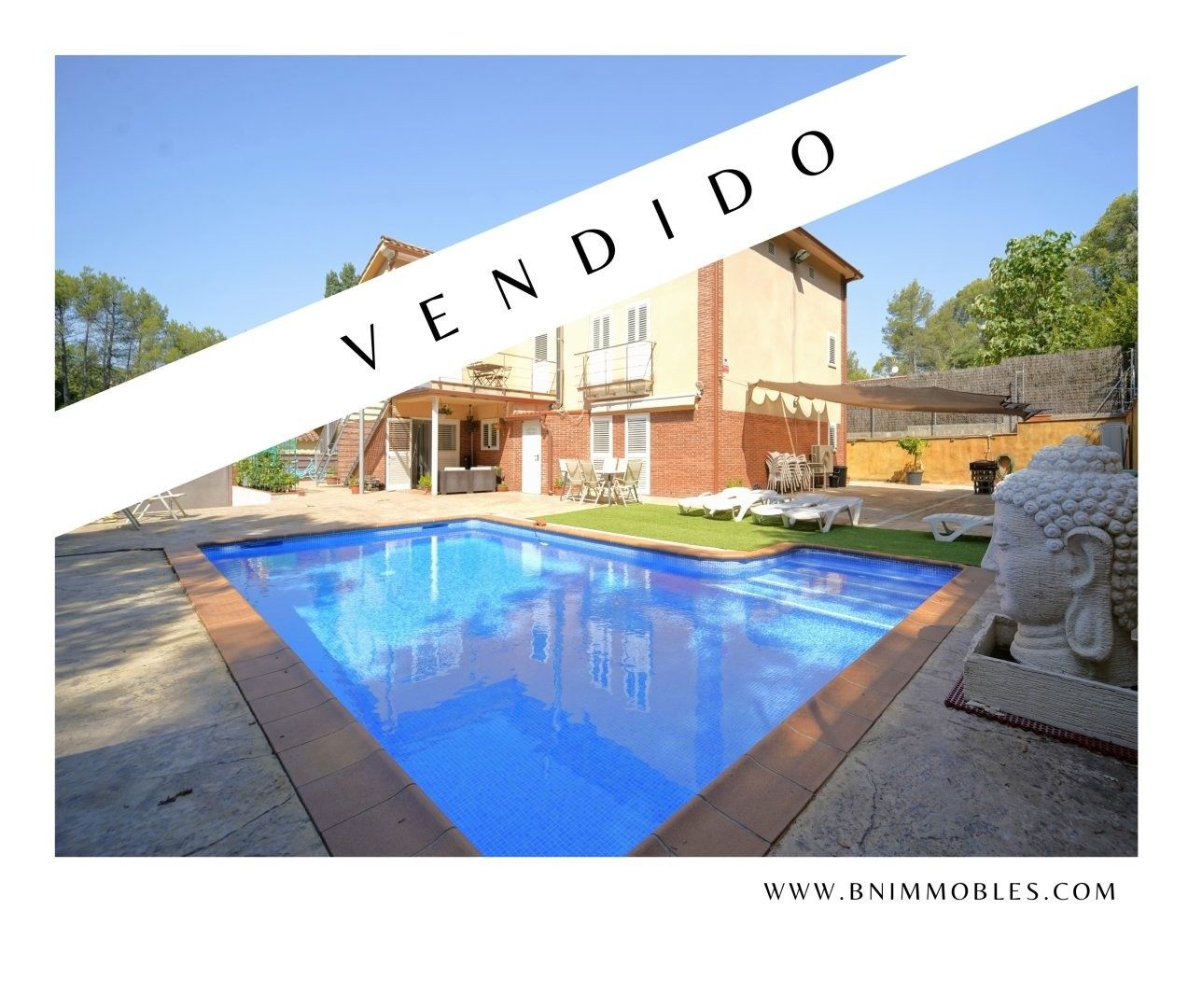 Swimming pool of House or chalet for sale in Vacarisses  with Air Conditioner, Heating and Terrace