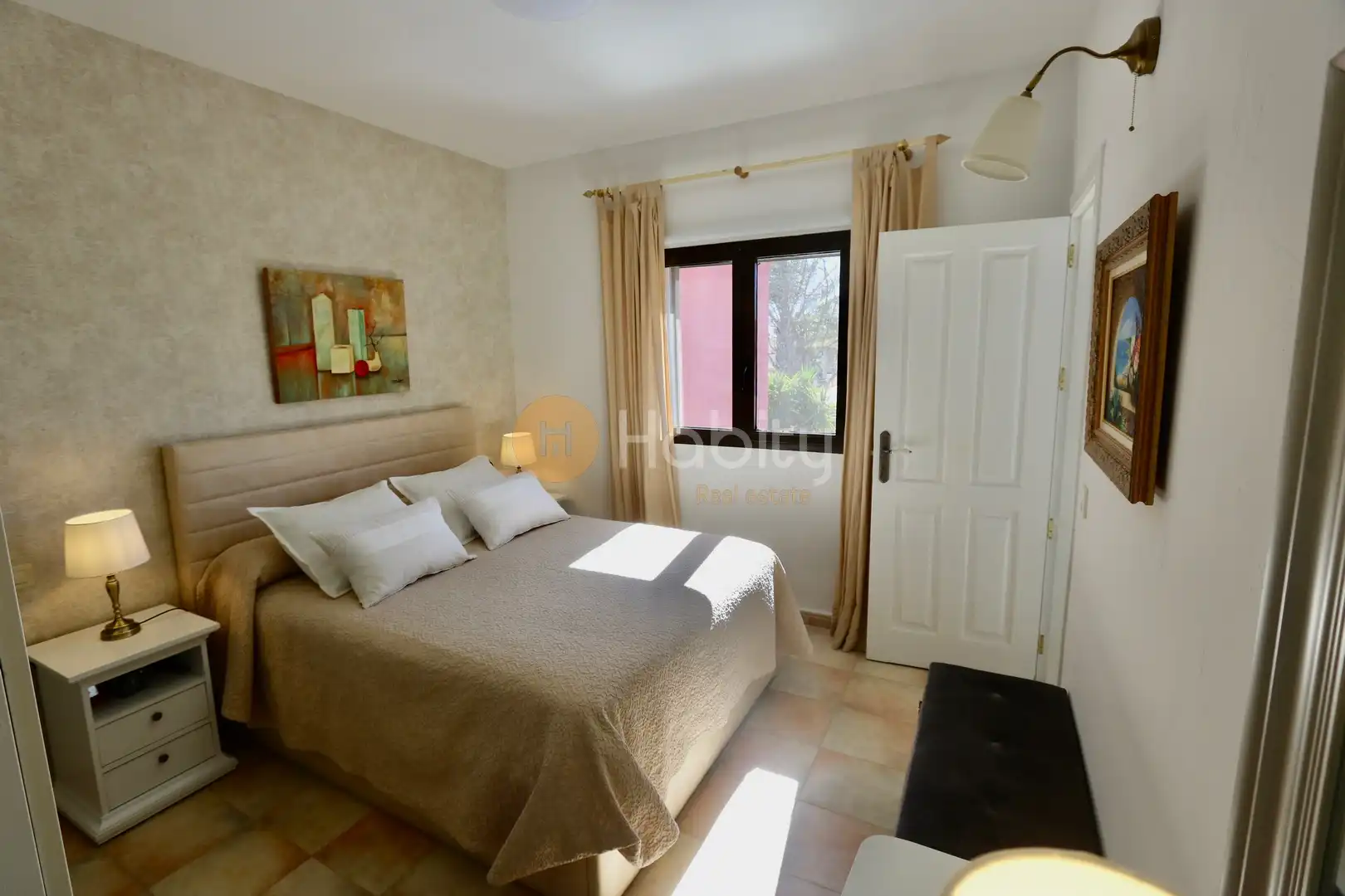 Dormitori de Casa adosada en venda en Fuente Álamo de Murcia amb Aire condicionat, Calefacció i Jardí privat