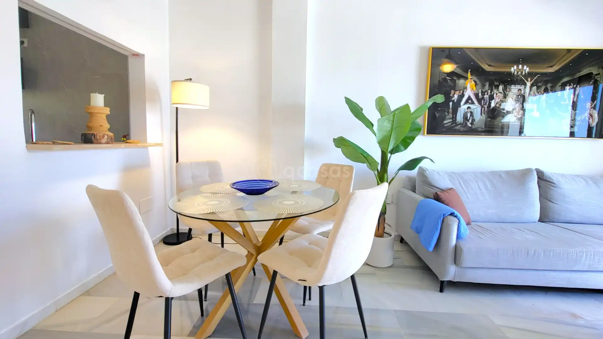 Esszimmer von Einfamilien-Reihenhaus zum Verkauf in Mijas mit Klimaanlage, Heizung und Terrasse