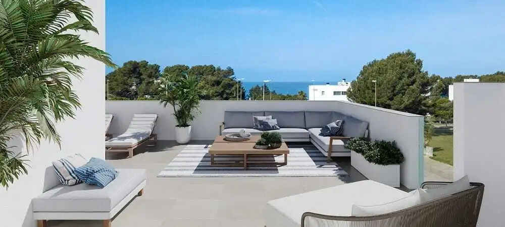 Terrace of Country homes for sale in Llucmajor  with Heating and Swimming Pool