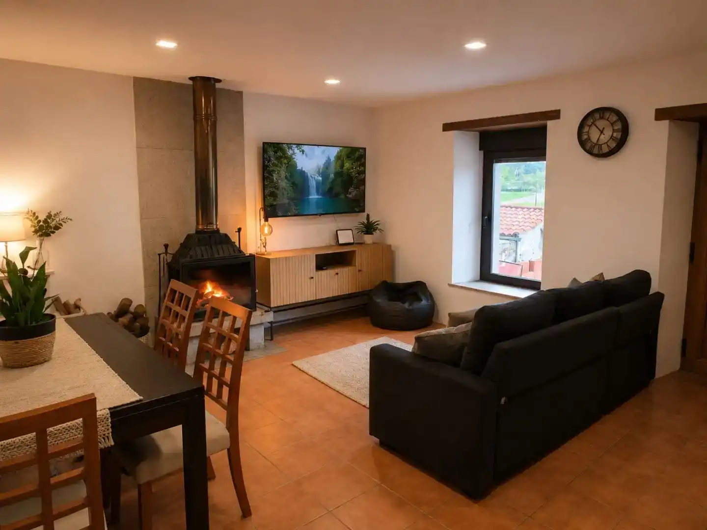 Living room of Houses for sale in Argañín  with Private garden and Furnished