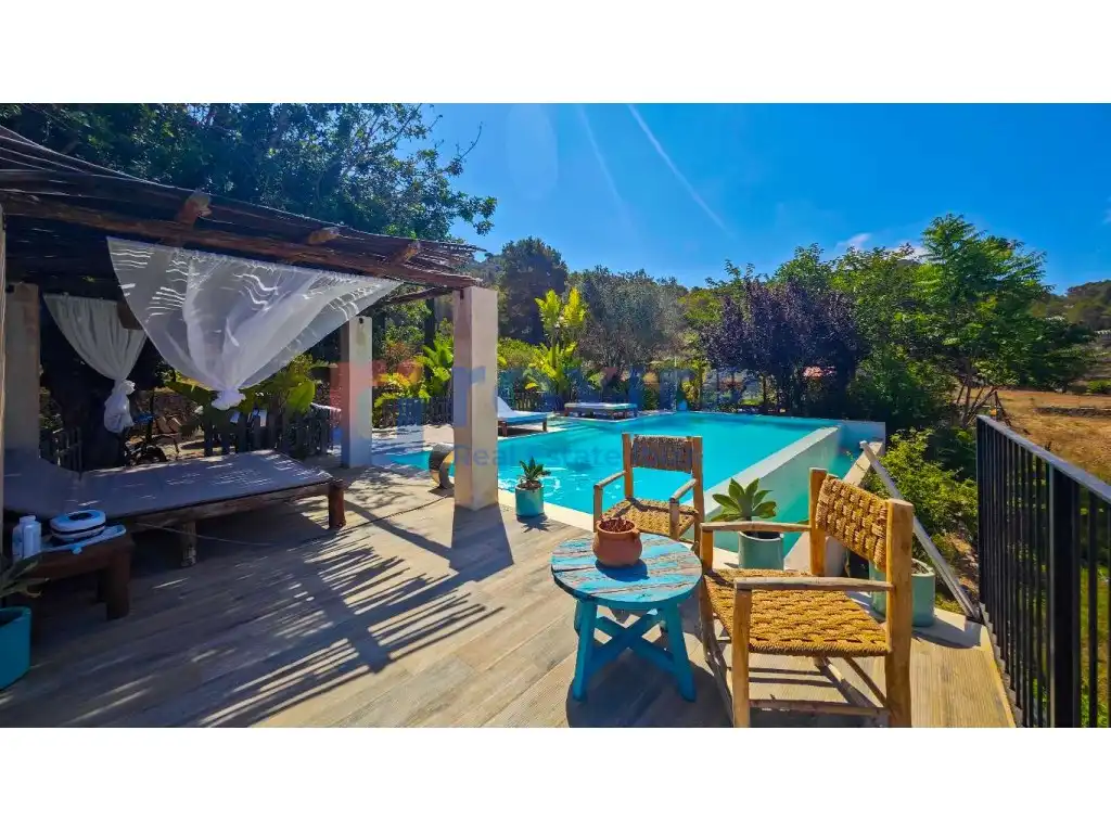 Garden of Country homes for rent in Sant Josep de sa Talaia  with Air Conditioner, Private garden and Terrace