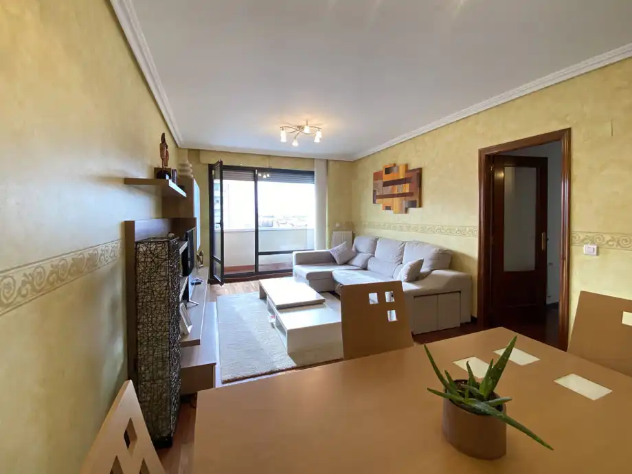 Sala d'estar de Pis en venda en Vitoria - Gasteiz amb Calefacció, Parquet i Terrassa