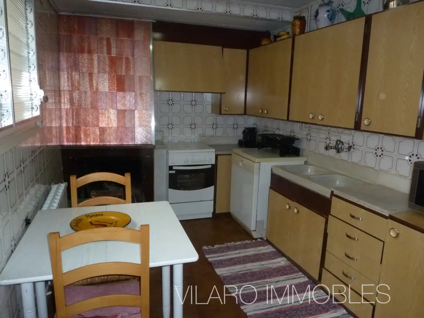 Küche von Wohnung zum Verkauf in Terrassa mit Heizung, Ofen und Alarm