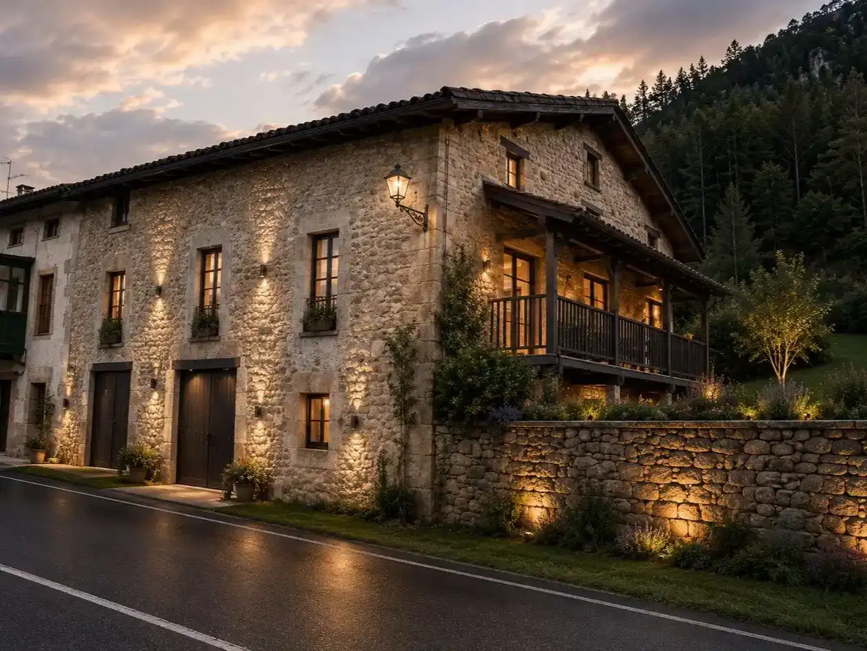Vista exterior de Finca rústica en venda en Ataun amb Balcó